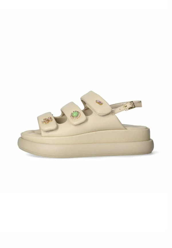 Plateausandalette - beige