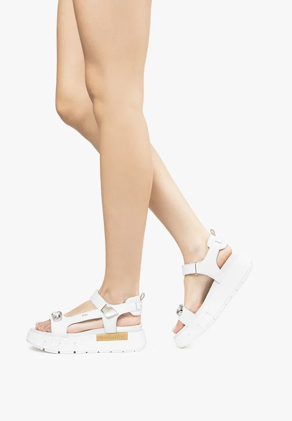 Plateausandalette - bianco
