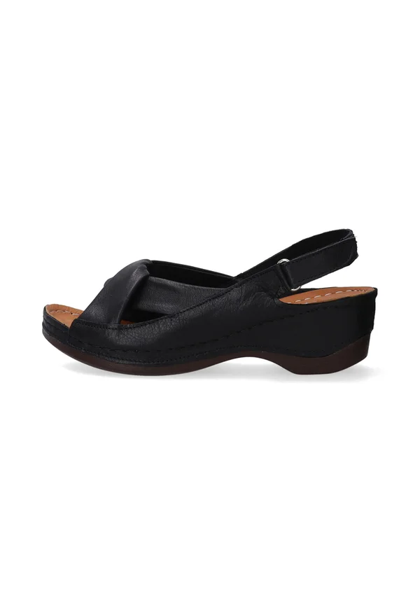 Plateausandalette - black