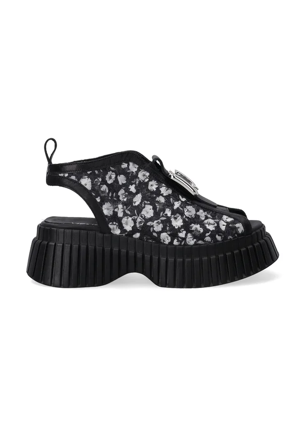 Plateausandalette - black