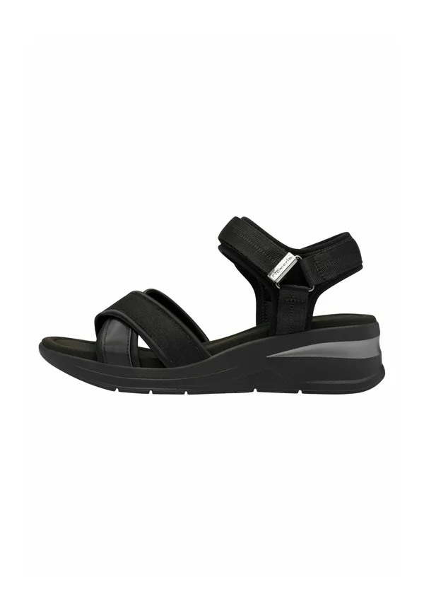 Plateausandalette - black