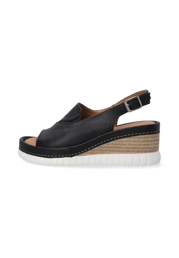 Plateausandalette - black