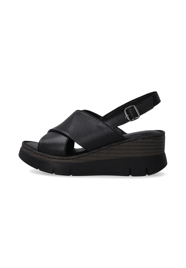 Plateausandalette - black