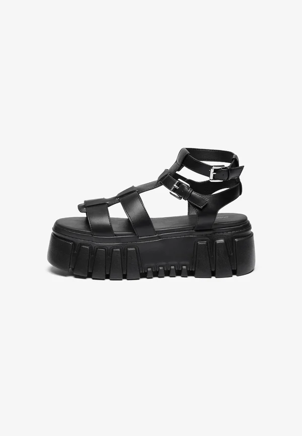 Plateausandalette - black