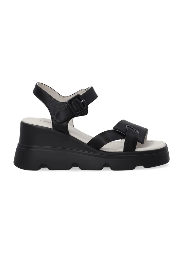 Plateausandalette - black