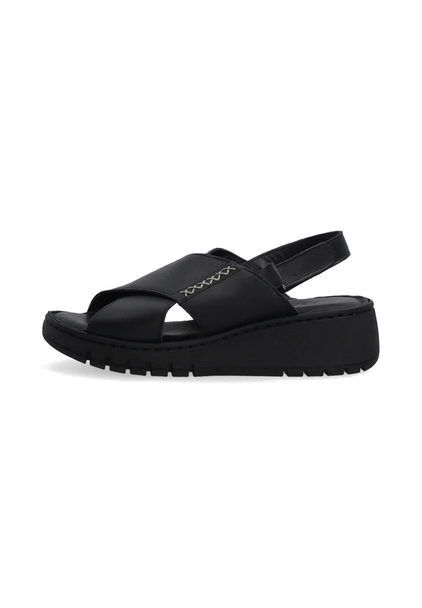 Plateausandalette - black