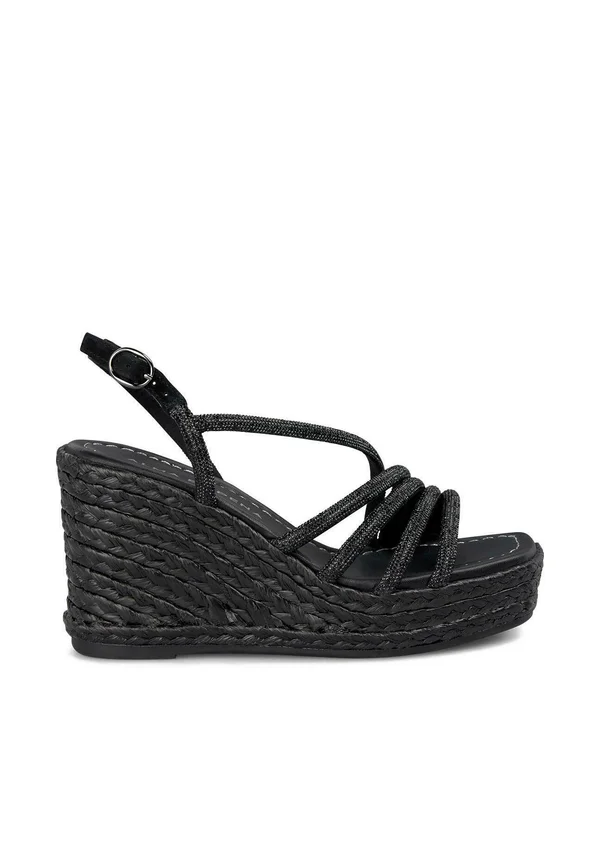 Plateausandalette - black