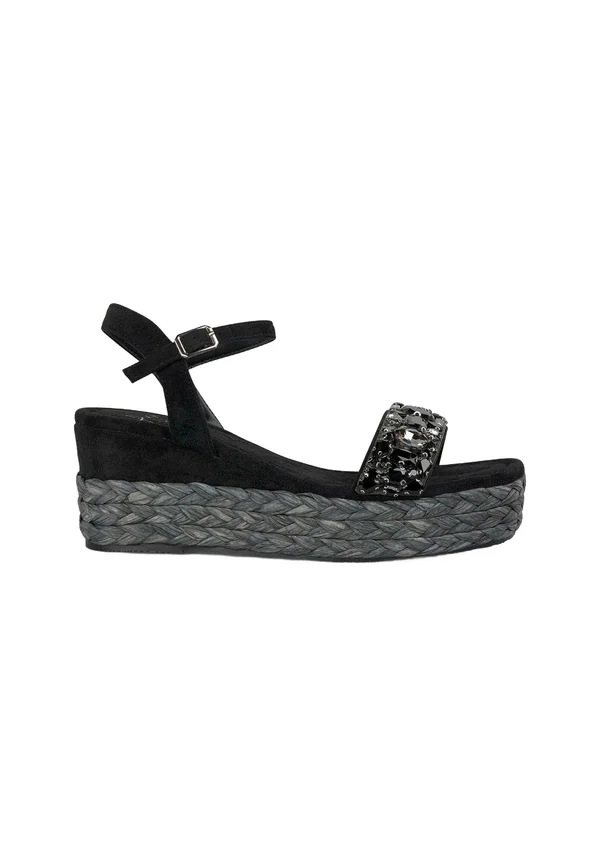 Plateausandalette - black