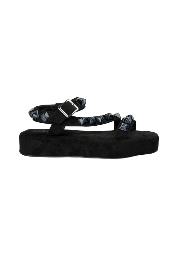 Plateausandalette - black