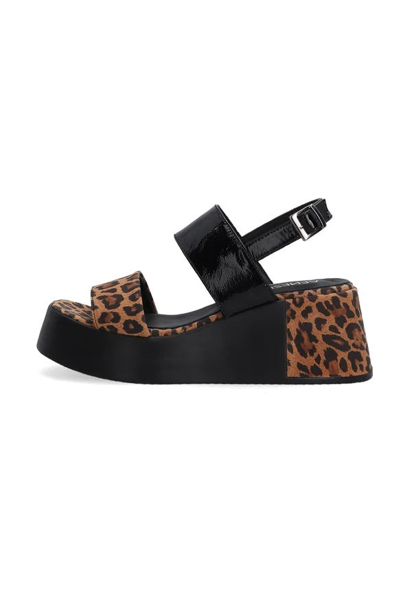 Plateausandalette - brown