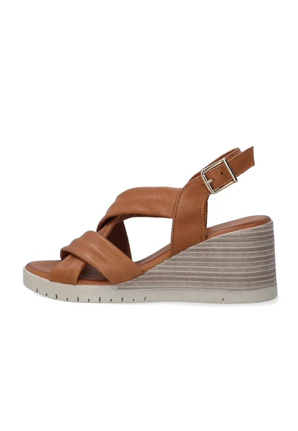 Plateausandalette - brown