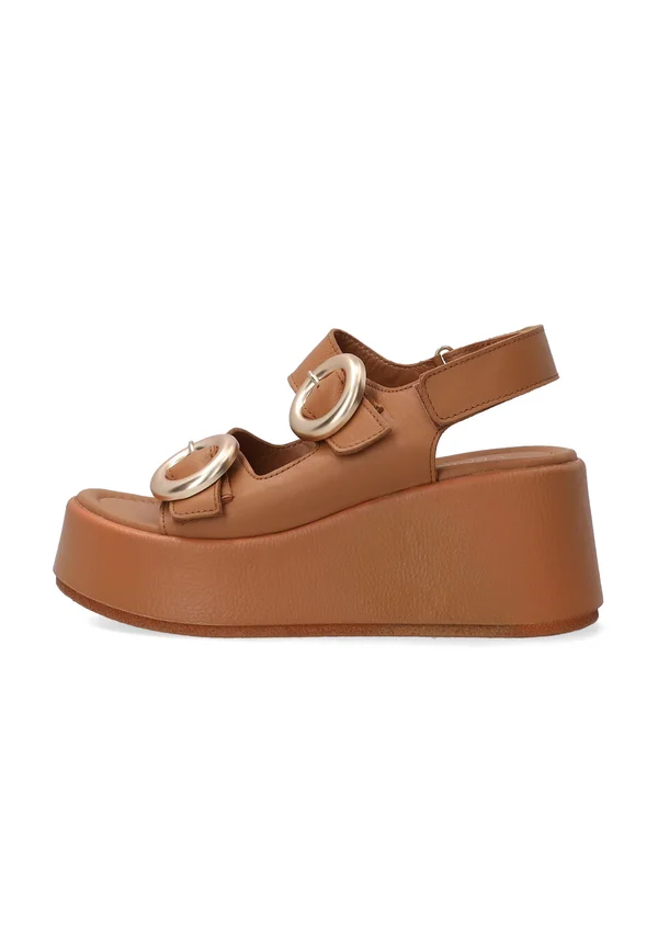 Plateausandalette - brown