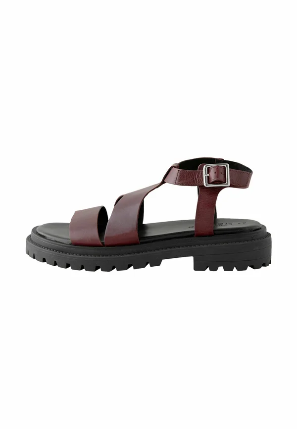 Plateausandalette - burgundy red