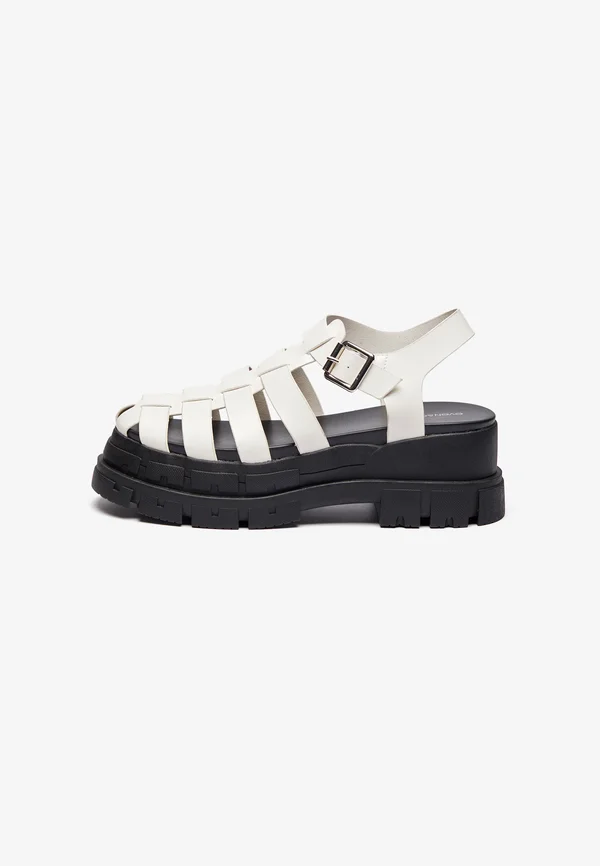 Plateausandalette - chalk/offwhite