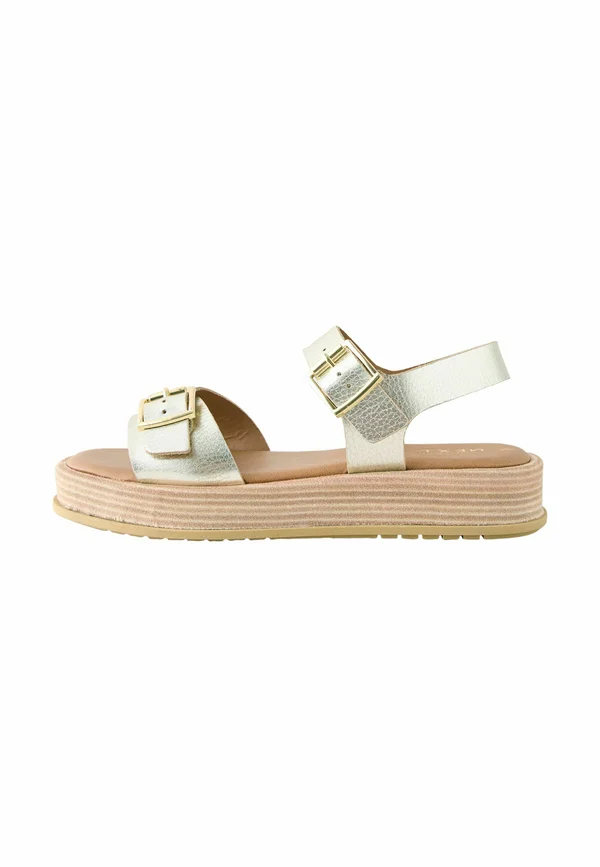 Plateausandalette - gold