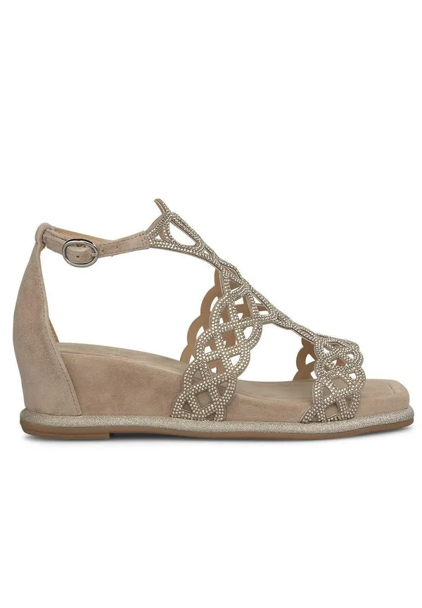 Plateausandalette - marrón claro