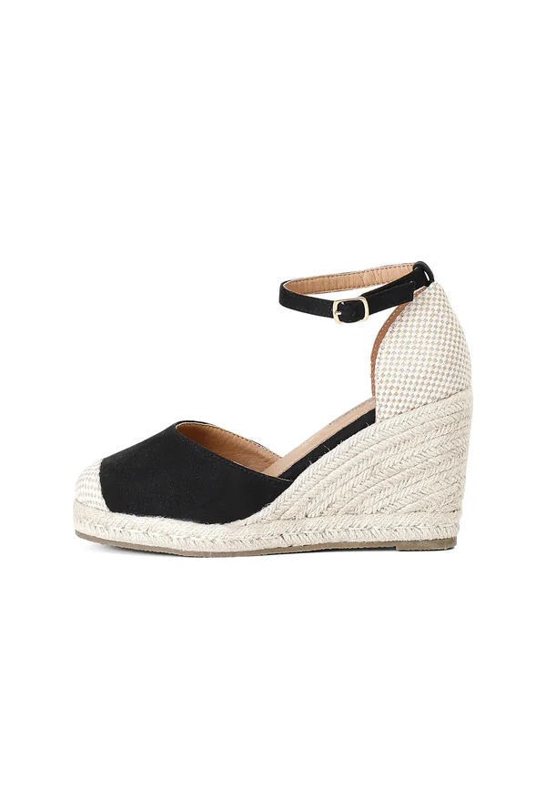 Plateausandalette - nero