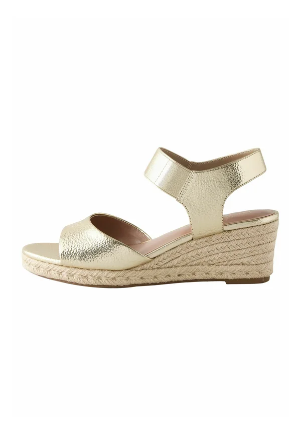 Plateausandalette - new gold