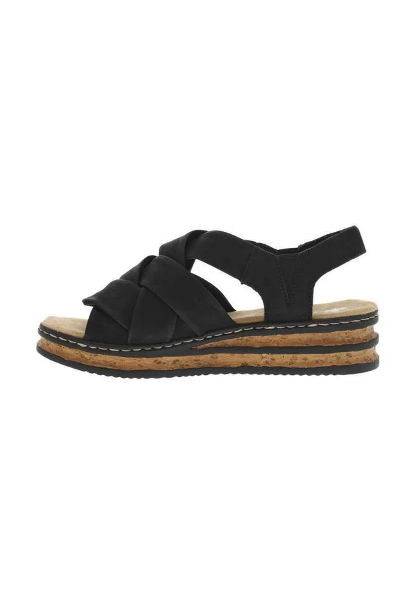 Plateausandalette - noir