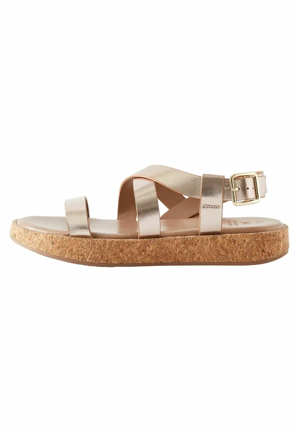 Plateausandalette - rose gold