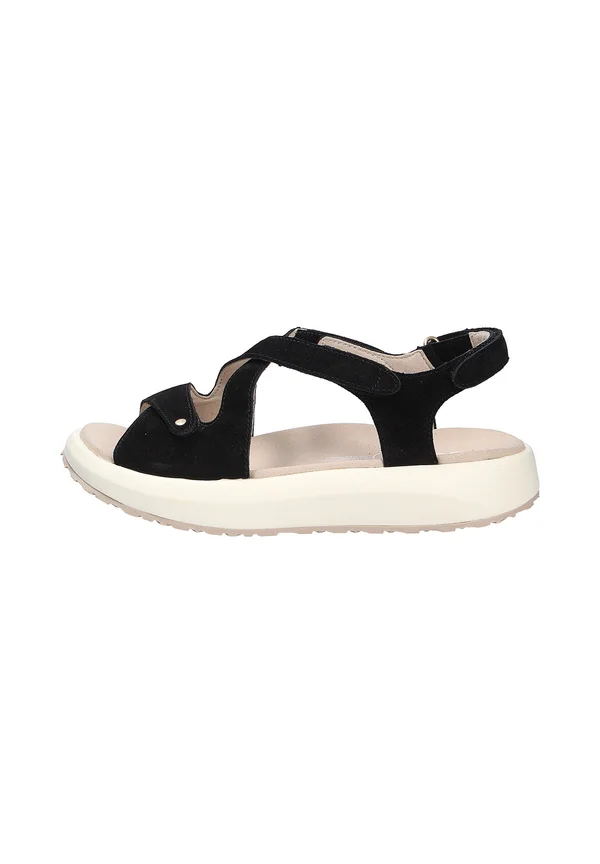 Plateausandalette - schwarz