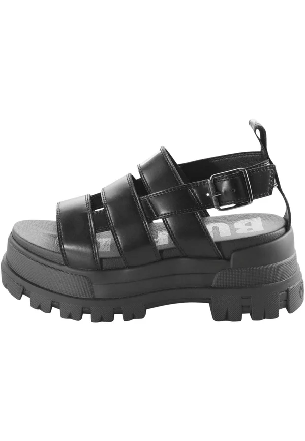 Plateausandalette - schwarz