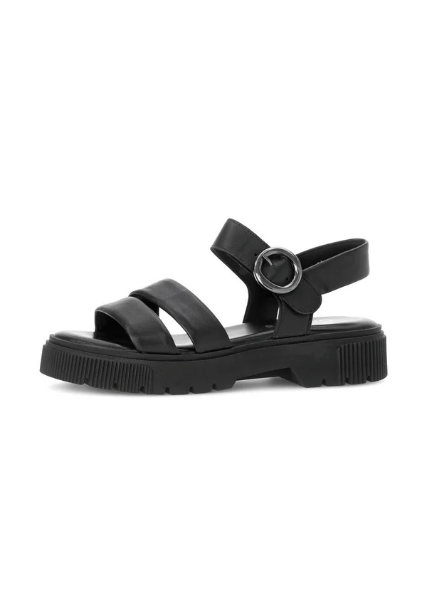 Plateausandalette - schwarz