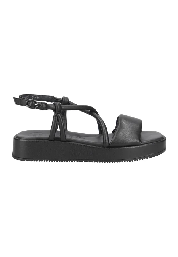 Plateausandalette - schwarz
