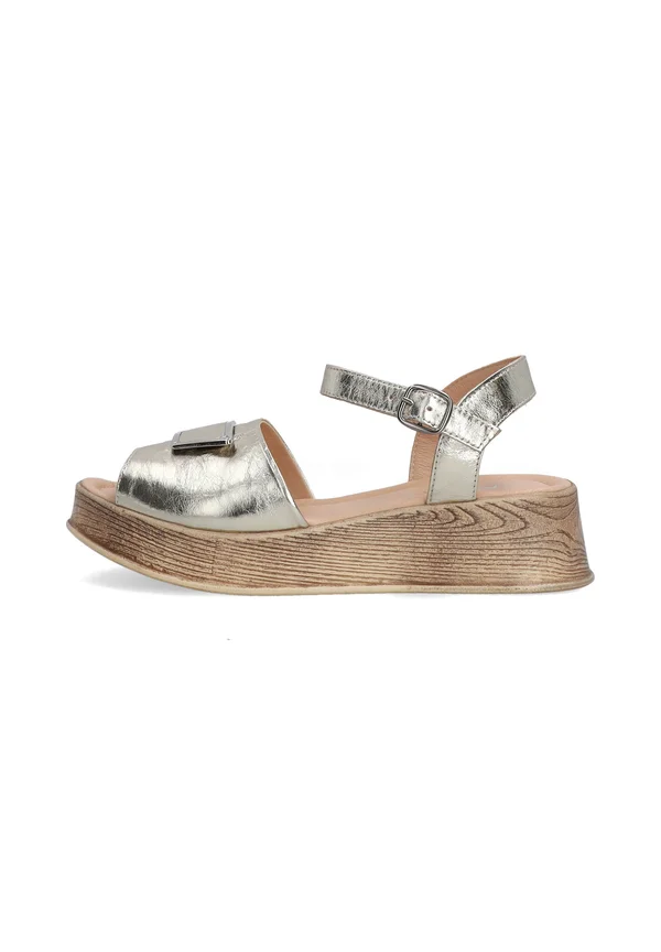 Plateausandalette - silver coloured