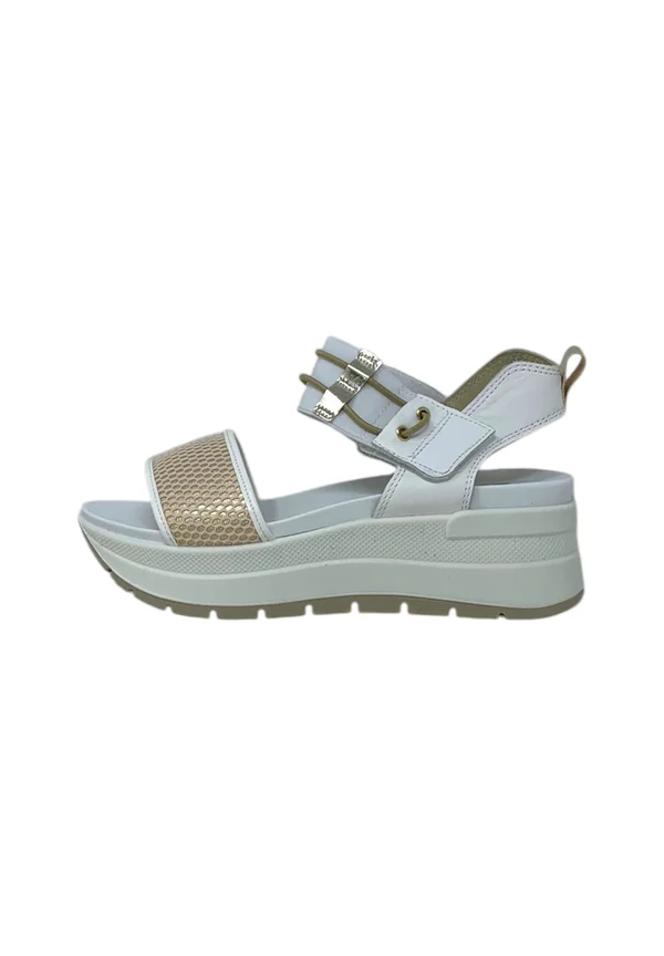 Plateausandalette - white