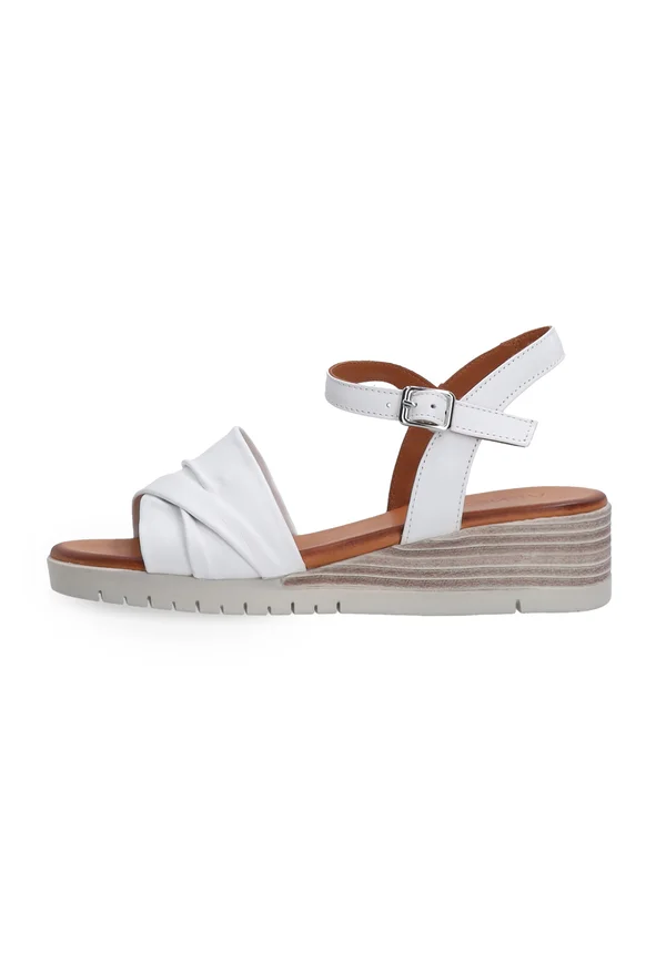 Plateausandalette - white