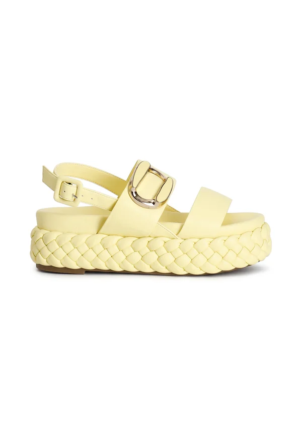 Plateausandalette - yellow