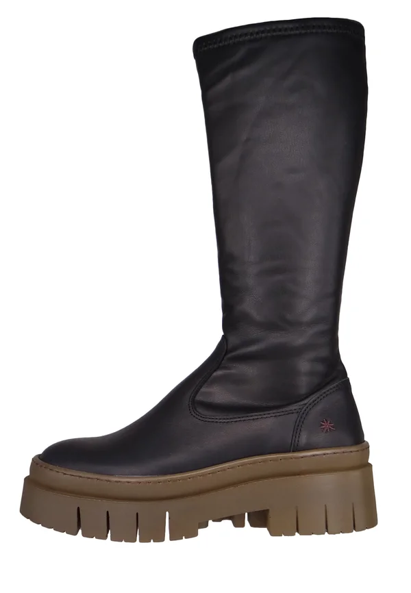 Plateaustiefel - black bronze