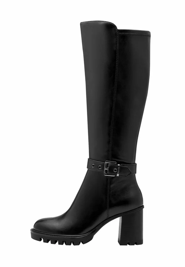Plateaustiefel - black matt