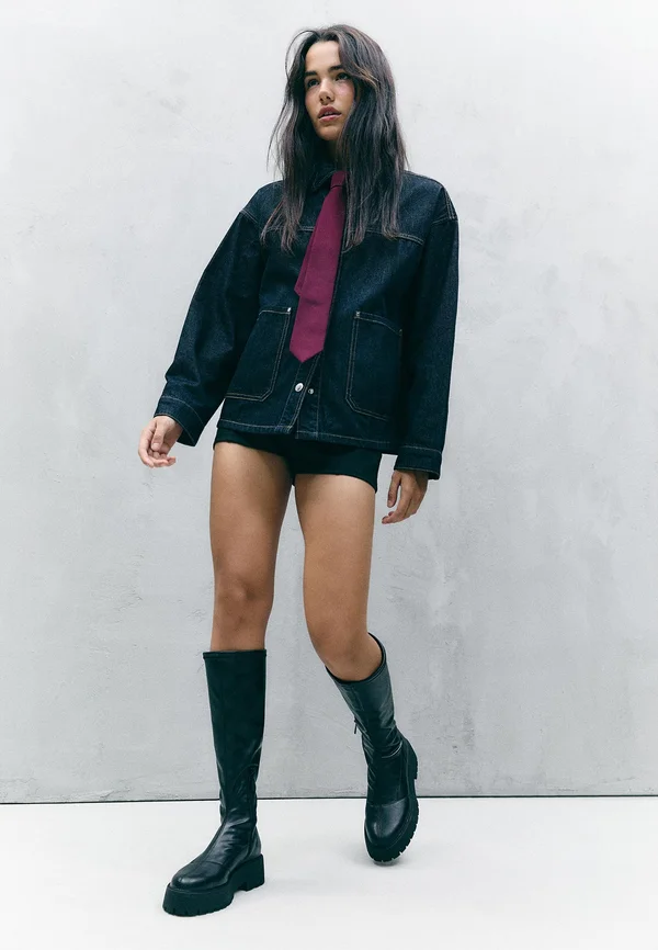 Plateaustiefel - black