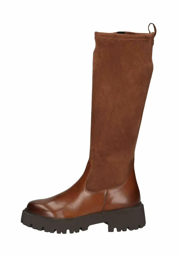 Plateaustiefel - cognac comb