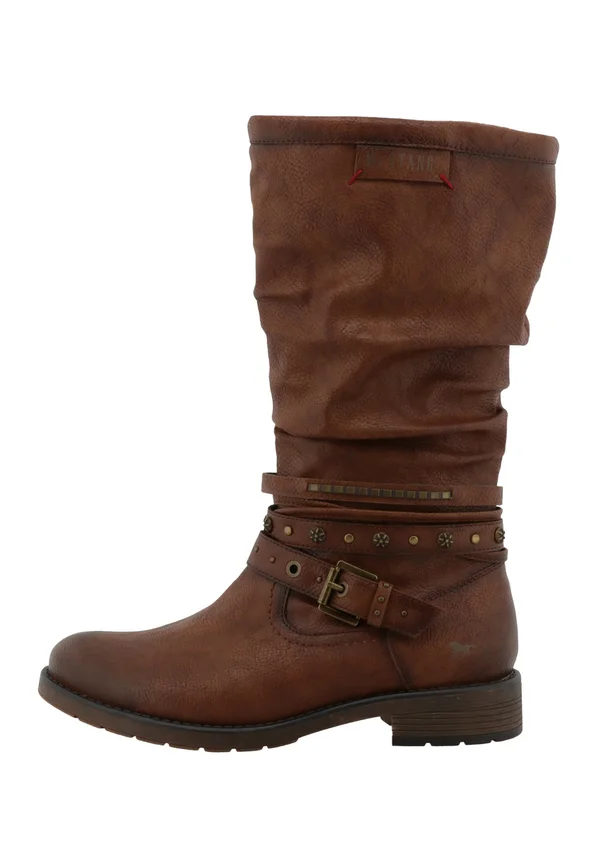 Plateaustiefel - cognac