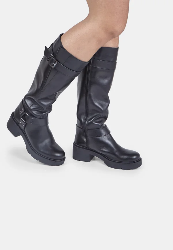 Plateaustiefel - nero