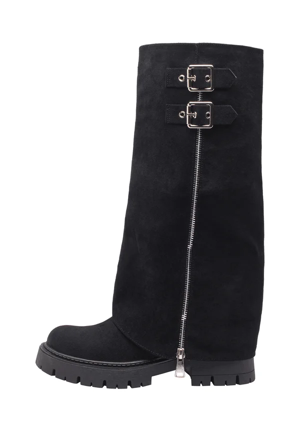 Plateaustiefel - schwarz