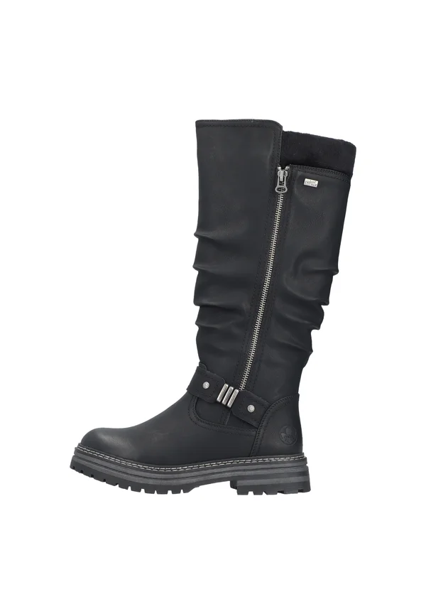 Plateaustiefel - schwarz