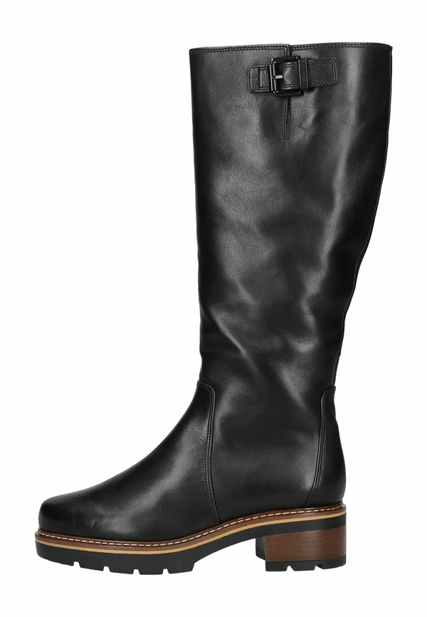 Plateaustiefel - schwarz
