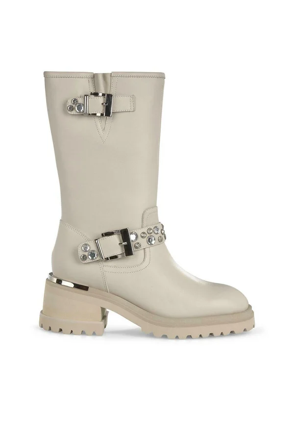 Plateaustiefel - white