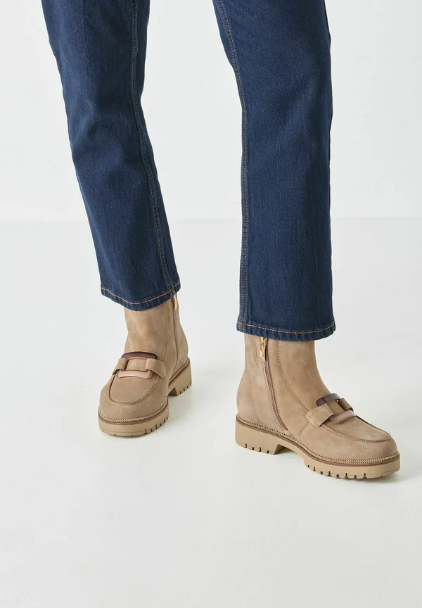 Plateaustiefelette - beige