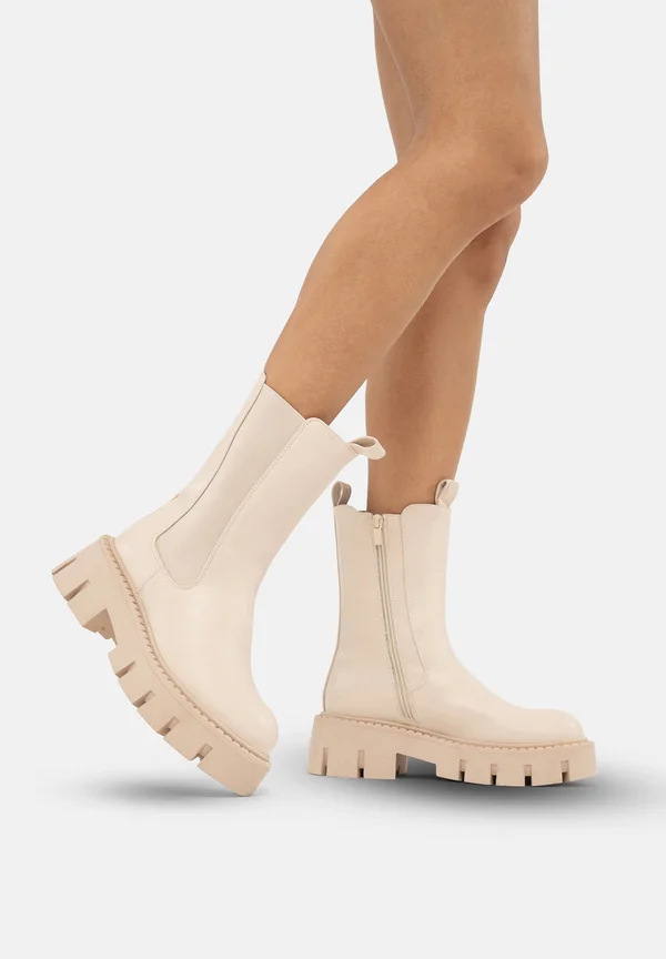 Plateaustiefelette - beige
