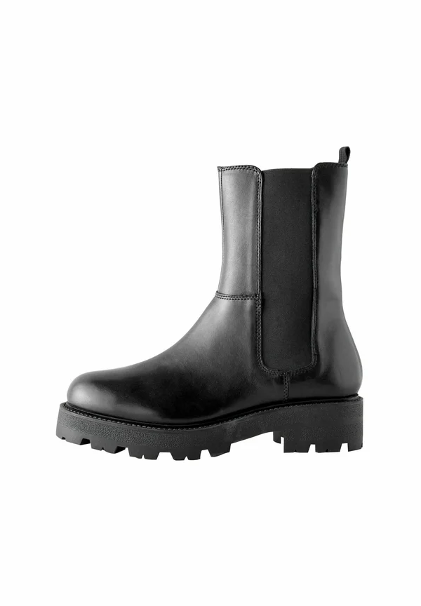 Plateaustiefelette - black leather