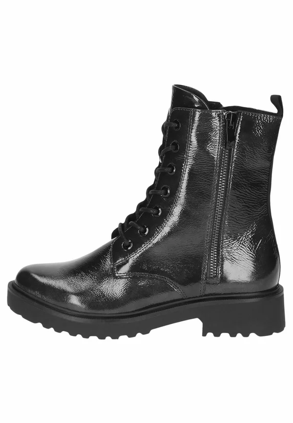 Plateaustiefelette - black naplak
