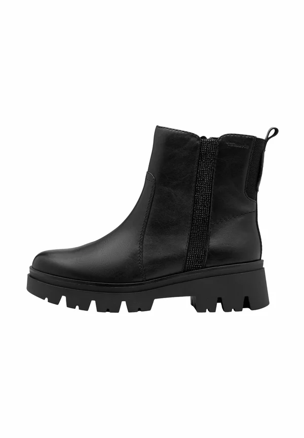 Plateaustiefelette - black nappa
