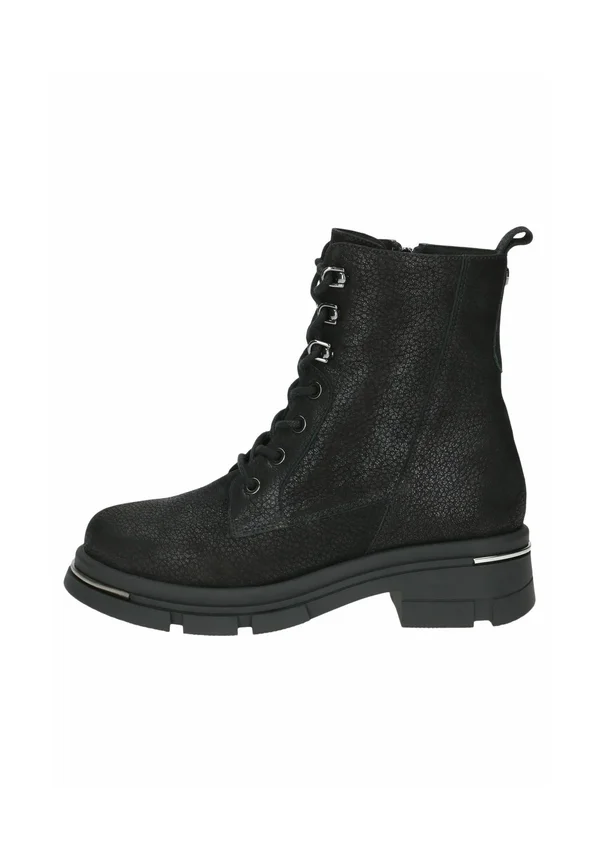 Plateaustiefelette - black nubuc