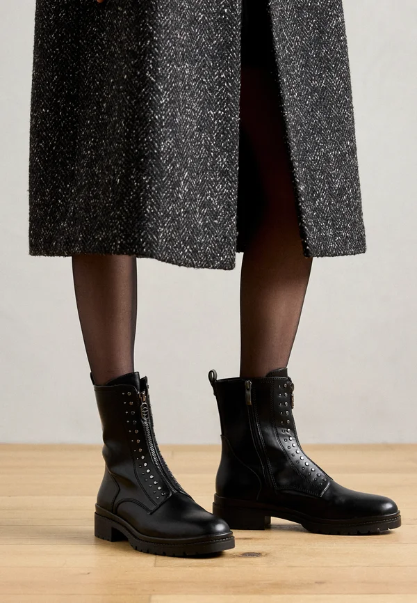 Plateaustiefelette - black