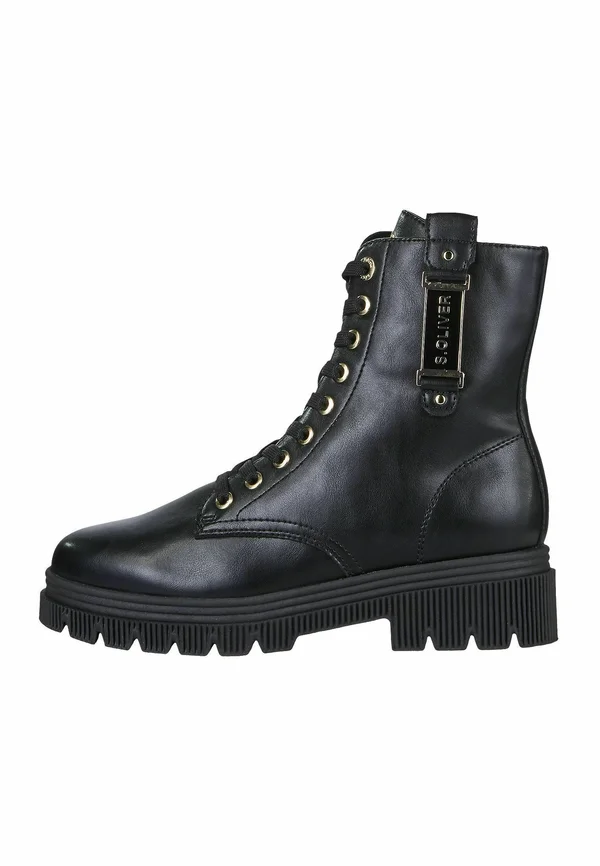 Plateaustiefelette - black